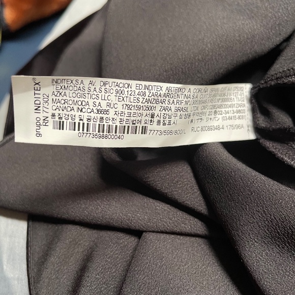 Zara Black Shift Dress with Shoulder Pads Women's Size - Picture 6 of 6